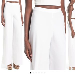 Missguided Wide Leg Crepe Trousers